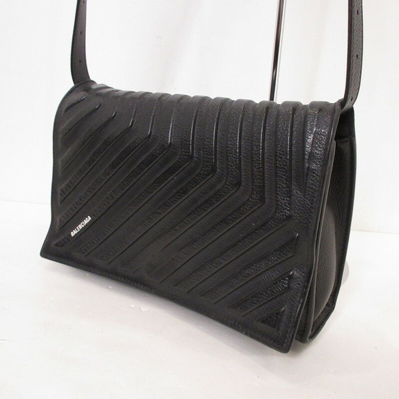 BALENCIAGA Calfskin Car Flap Shoulder Bag - Picture 1 of 12